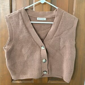 Brown Sweater Vest